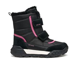 Geox JUNIOR J TREKKYUP GIRL B ABX ANKLE BOOTS BLACK/FUCHSIA 24_EU