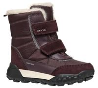 Snowboots GEOX "Geox Stiefel Leder/Textil", Kinder, Gr. 29, burgundy, Leder, Textil, Schuhe (64120125-29) burgundy