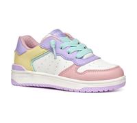 Geox J WASHIBA Girl D Sneaker, Lilac/Lt Yellow, 30 EU