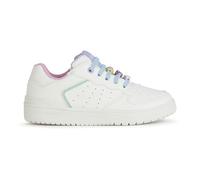 Sneaker GEOX "J WASHIBA GIRL D" Gr. 39, bunt (weiß, multi) Kinder Schuhe Sneaker Slip-On Sneaker, Schlupfschuh, Freizeitschuh mit Verzierungen (28335528-39)