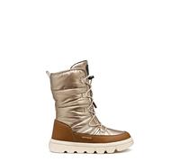 Snowboots GEOX "Geox Stiefel Lederimitat/Textil", Kinder, Gr. 31, champagner, Lederimitat, Textil, Schuhe (53355515-31) champagner