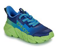 Geox J FLEXYPER Fast Boy Sneaker, LT Blue/Lime, 31 EU
