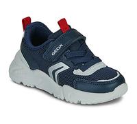 Geox J LOFTUS Boy B Sneaker, Navy/Red, 26 EU