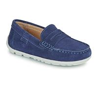 Geox J New Fast Boy A Moccasin, Navy/White, 34 EU