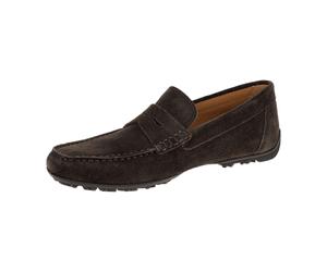 Geox Kosmopolis Mokassin Schuhe braun Velour U35CFB für Herren, braun, Größe 41 ½ EU