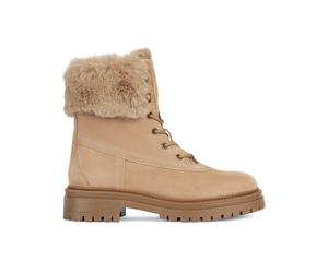 Geox Leder-Boots "Iridea" in Hellbraun - Größe 41 | Damen Stiefel