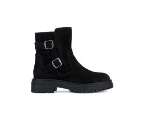 Geox Leder-Boots "Iridea" in Schwarz - Größe 39 | Damen Stiefel