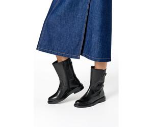 Geox Leder-Boots "Serilda" in Schwarz - Größe 40 | Damen Stiefel