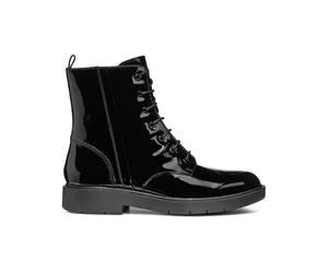 Geox Leder-Boots "Spherica" in Schwarz - Größe 36,5 | Damen Stiefel