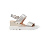 Geox Damen Spherica Ec6 Wedge Sandal, Lt Gold, 38 EU