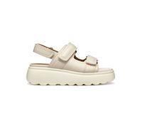 Geox Leder-Keilsandaletten "Spherica EC4" in Creme - Größe 40 | Damen Sandalen
