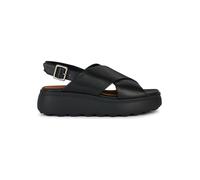 Geox Leder-Keilsandaletten "Spherica EC4" in Schwarz - Größe 37 | Damen Sandalen