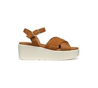 Geox Leder-Keilsandaletten "Xand" in Hellbraun - Größe 39 | Damen Sandalen