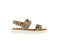 Geox Leder-Sandalen "Dandra" in Gold - Größe 38 | Damen Sandalen
