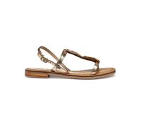 Geox Leder-Sandalen "Maddalusiac" in Gold - 41% | Größe 37 | Damen Sandalen