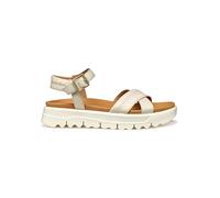 Geox Leder-Sandalen "Xand" in Creme - Größe 39 | Damen Sandalen