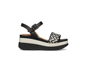 Geox Leder-Sandaletten "Gardenia" in Schwarz - Größe 40 | Damen Sandalen