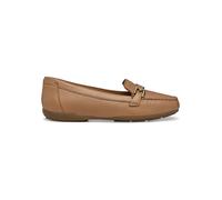 Geox Leder-Slipper "Annytah Moc" in Hellbraun - Größe 39 | Damen Schuhe Halbschuhe