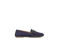 Geox Leder-Slipper "Palmaria" in Dunkelblau - Größe 39 | Damen Schuhe Halbschuhe