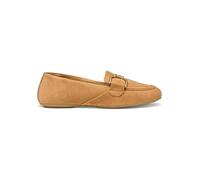 Geox Leder-Slipper "Palmaria" in Hellbraun - Größe 36 | Damen Schuhe Halbschuhe