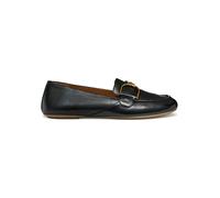 Geox Leder-Slipper "Palmaria" in Schwarz - Größe 36 | Damen Schuhe Halbschuhe