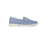 Geox Leder-Slipper "Xand 3" in Hellblau - Größe 41 | Damen Schuhe Halbschuhe