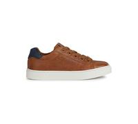 Geox J NASHIK Boy A Sneaker, Cognac/Navy, 36 EU