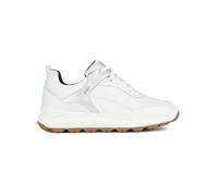 Geox Mädchen D Spherica 4x4 B ABX Sneaker, White Silver, 41 EU