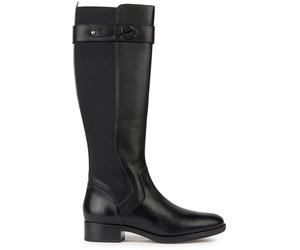 Geox Leder-Stiefel "Felicity" in Schwarz - Größe 40 | Damen Stiefel