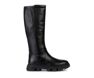 Geox Leder-Stiefel "Vilde" in Schwarz - Größe 39,5 | Damen Stiefel
