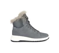 Geox Leder-Winterstiefel "Aerantis" in Grau - Größe 38 | Damen Stiefel
