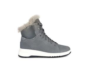 Geox Leder-Winterstiefel "Aerantis" in Grau - Größe 38 | Damen Stiefel