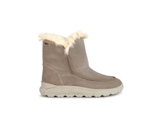 Geox Leder-Winterstiefel "Spherica" in Beige - Größe 39 | Damen Stiefel