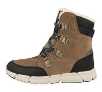 Winterboots GEOX "J Flexpyper Girl" Gr. 28, braun (braun, schwarz) Kinder Schuhe Stiefel Boots mit Schnürung und Reißverschluss (34547922-28)