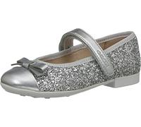 Geox Madchen Jr Plie A Ballerinas,SILVER,35 EU