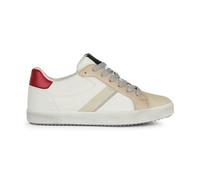 Geox Mädchen D Blomiee C Sneaker, Optic White Red, 39 EU