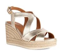Geox Mädchen D Ponza Espadrille Wedge Sandal