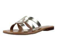 GEOX Leder Pantoletten, gold, 40 Hellgold