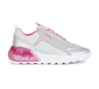 Geox Mädchen J Activart Illuminus Sneaker, Silver Fluo Fuchsia, 26 EU