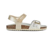 Geox Mädchen J Adriel Girl C Sandalen, C2204 Platinum White, 28 EU