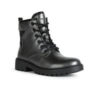 Geox Mädchen J Casey Girl Stiefeletten, Dk Grey Black, 37 EU