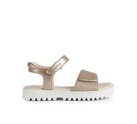 Geox Mädchen J Coralie Gir Sandal, Platinum, 38 EU