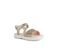 Geox Mädchen J Coralie Gir Sandal, Platinum, 38 EU