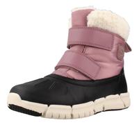 Winterboots GEOX "J FLEXYPER GIRL B AB", Kinder, Gr. 37, rosa, schwarz, Synthetik, Textil, Schuhe, Snowboots, Klettstiefel mit Warmfutter, Größenschablone zum Download (38813529-37) rosa, schwarz