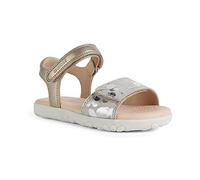 Geox Mädchen J Haiti Girl Sandalen, Beige Platinum, 30 EU