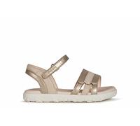 Geox Mädchen J Haiti Girl Sandalen, Platinum, 27 EU