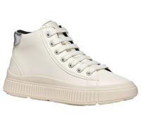 Geox Mädchen J Laquinny Girl F Sneaker, Off White, 36 EU