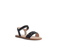 Geox Mädchen J Sandal Karly Girl Sandalen, Schwarz, EU 32