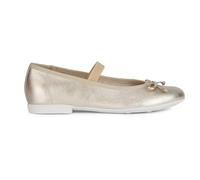 Geox Mädchen Jr Plie' D Ballet Flat, Platinum, 36 EU