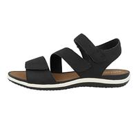 Geox D Vega Sandal, Black, 39 EU